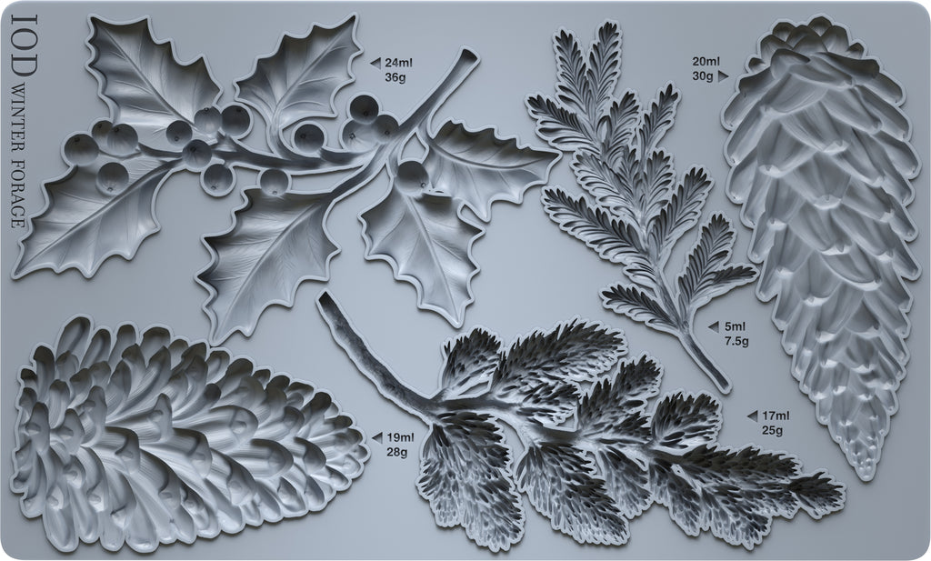 Winter Forage IOD Decor Mould - DEJA VU BOUTIK