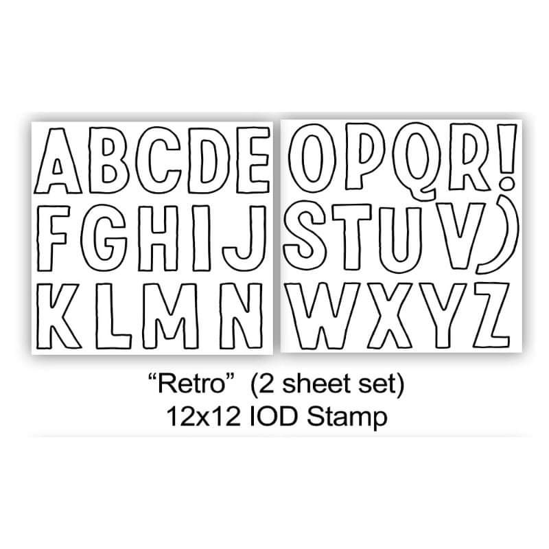 Retro Alpha Stamp - DEJA VU BOUTIK
