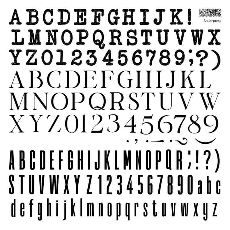 Letterpress Stamp - DEJA VU BOUTIK