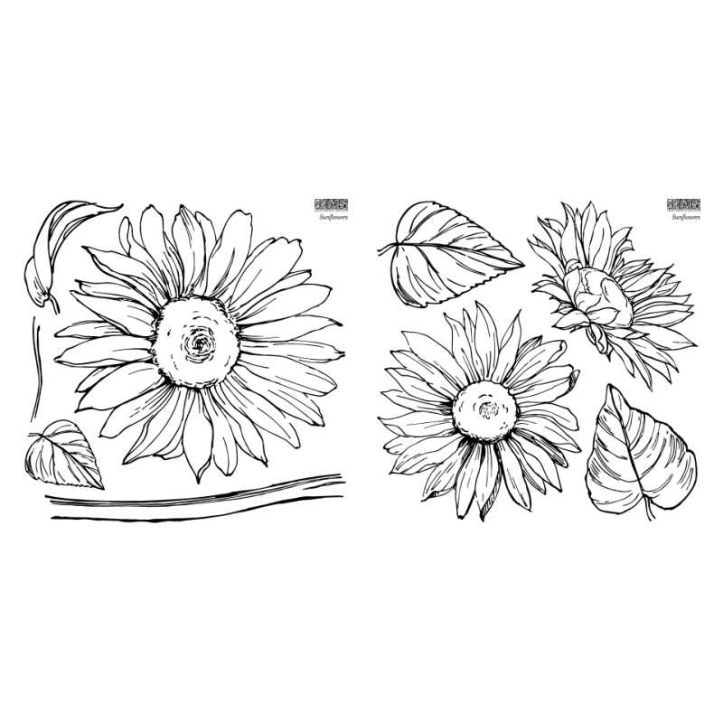 Sunflowers Stamp - DEJA VU BOUTIK