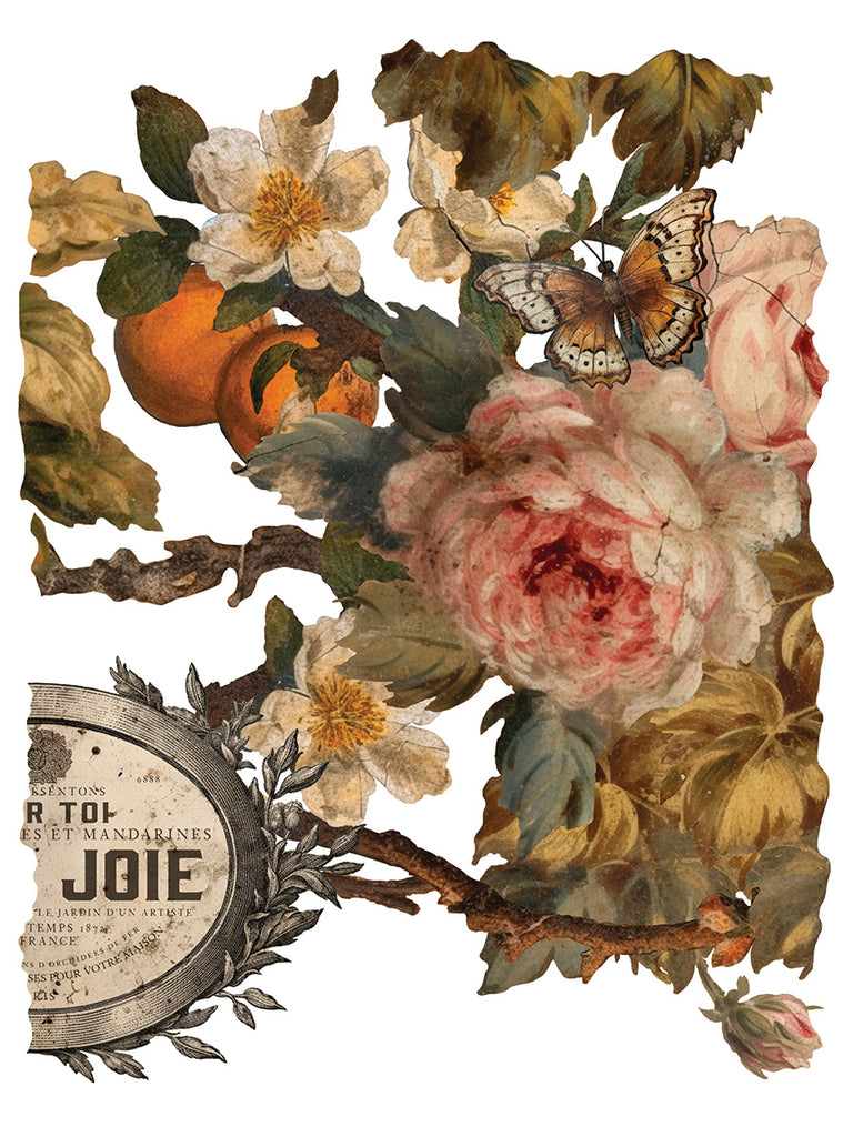 Joie de roses IOD Decor Transfer - DEJA VU BOUTIK