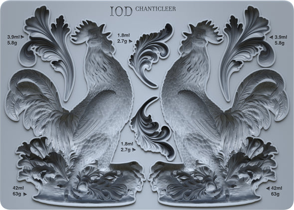 Chanticleer IOD Decor Mould - DEJA VU BOUTIK