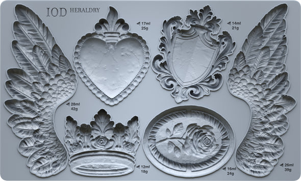 Heraldry IOD Decor Mould - DEJA VU BOUTIK