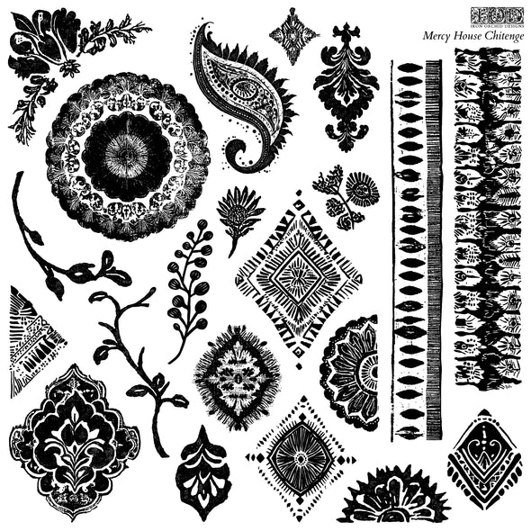 Mercy House Chitenge IOD Decor Stamp - DEJA VU BOUTIK