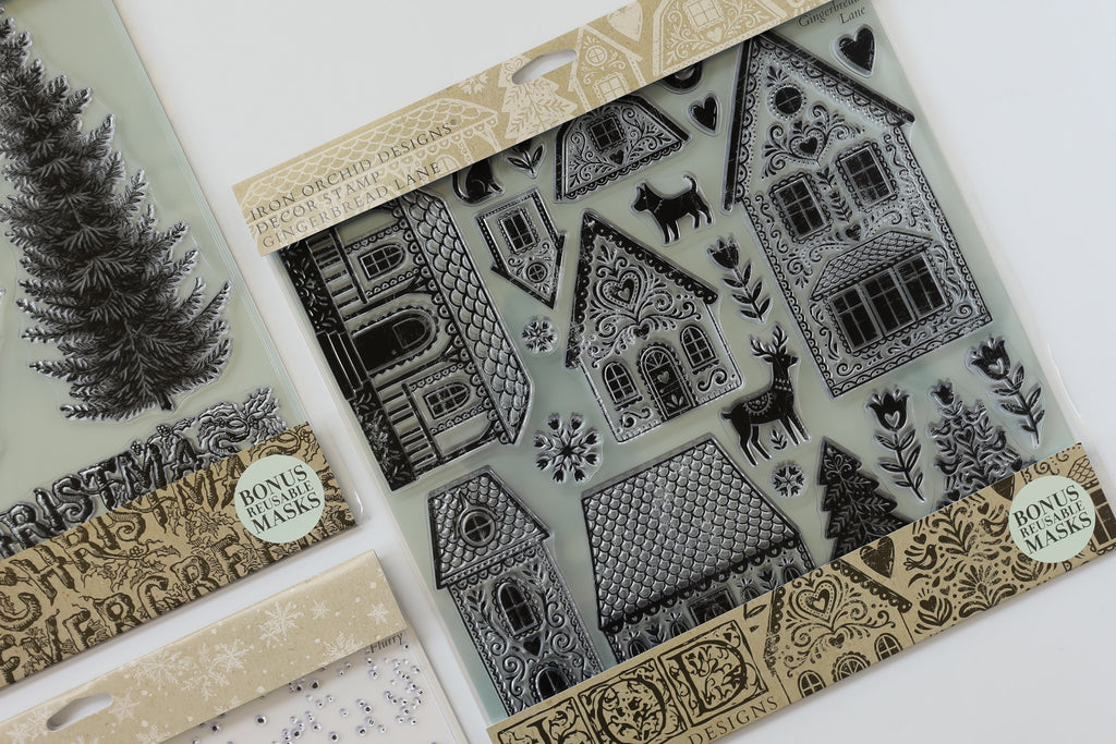 Gingerbread Lane IOD Decor Stamp