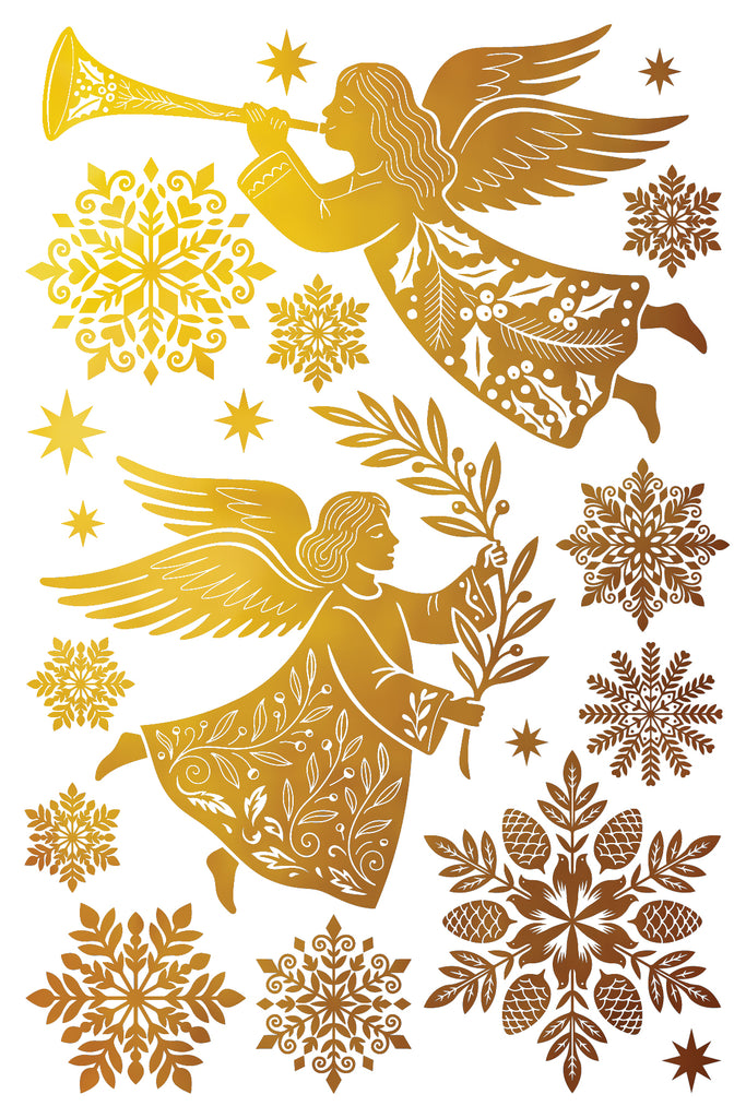 Gilded Angels Sing IOD Decor Foil Transfer