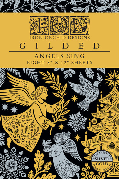 Gilded Angels Sing IOD Decor Foil Transfer