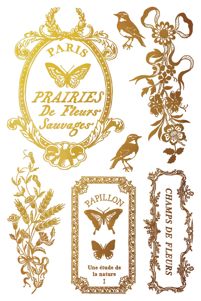 Gilded Papillon IOD Decor Foil Transfer - DEJA VU BOUTIK