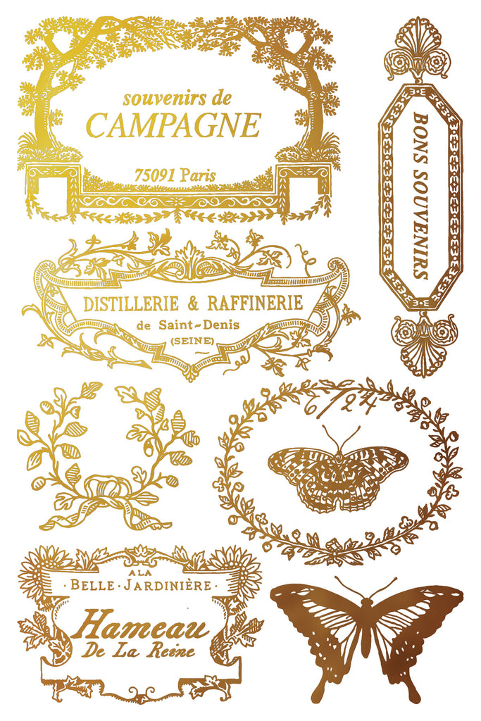 Gilded Papillon IOD Decor Foil Transfer - DEJA VU BOUTIK