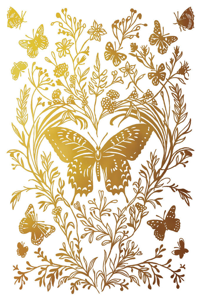 Gilded Papillon IOD Decor Foil Transfer - DEJA VU BOUTIK
