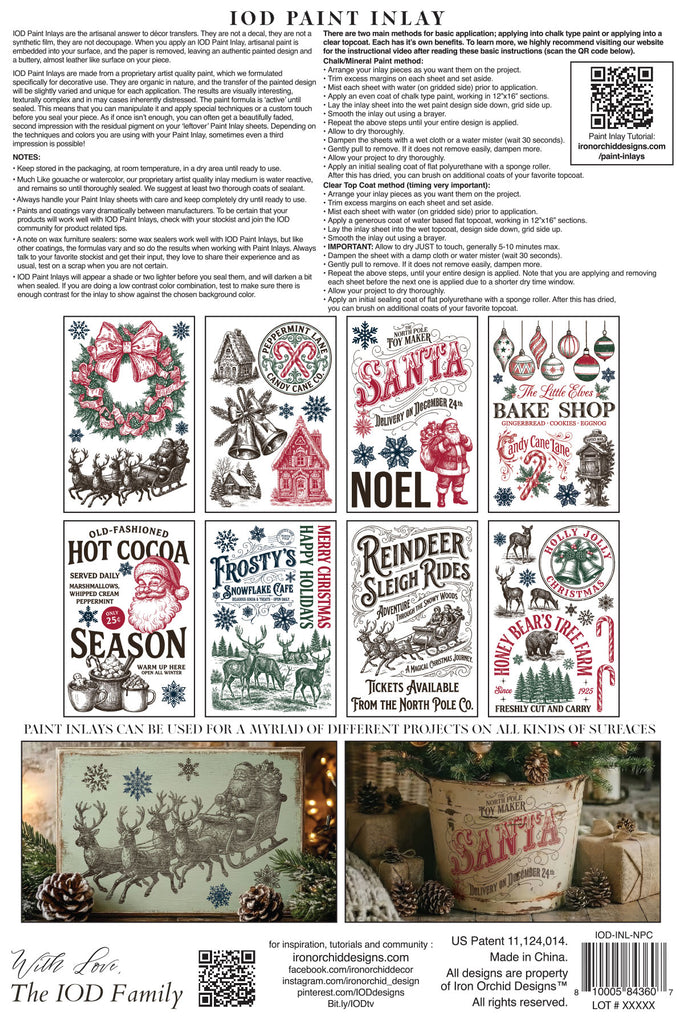 The North Pole Co. IOD Paint Inlay