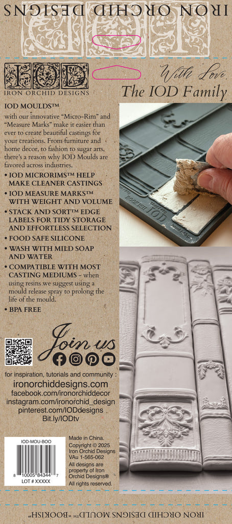 Bookish IOD Decor Mould - DEJA VU BOUTIK