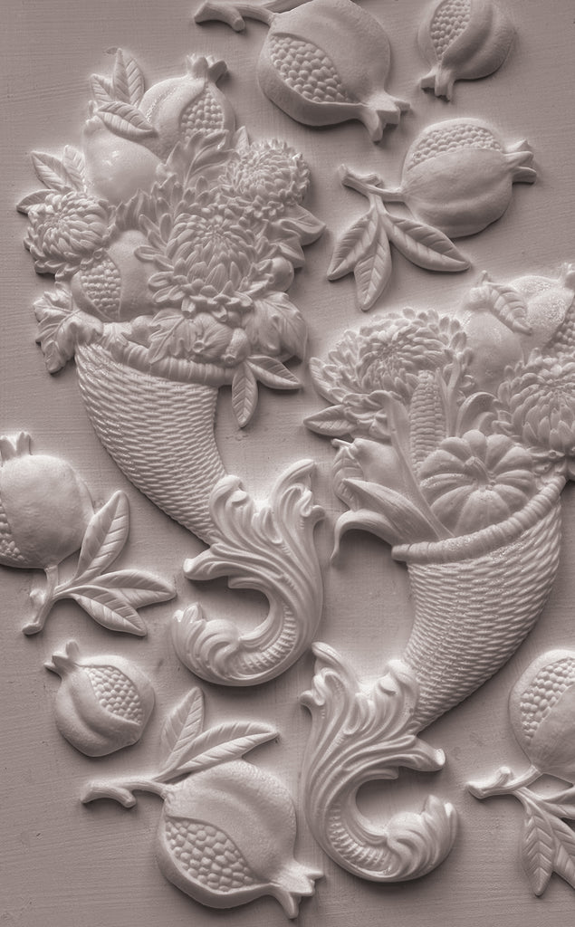 Cornucopias IOD Decor Mould