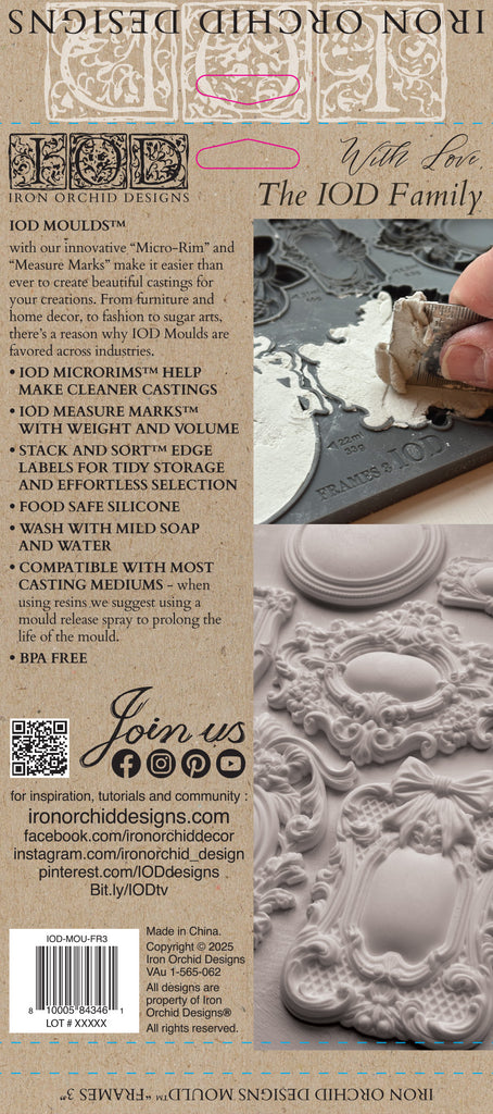 Frames 3 IOD Decor Mould - DEJA VU BOUTIK