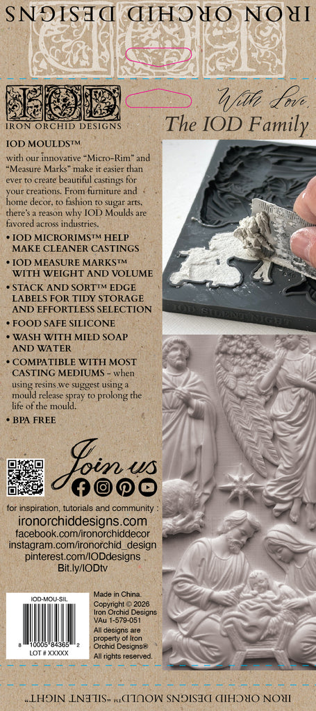 Silent Night IOD Decor Mould (Limited Edition)