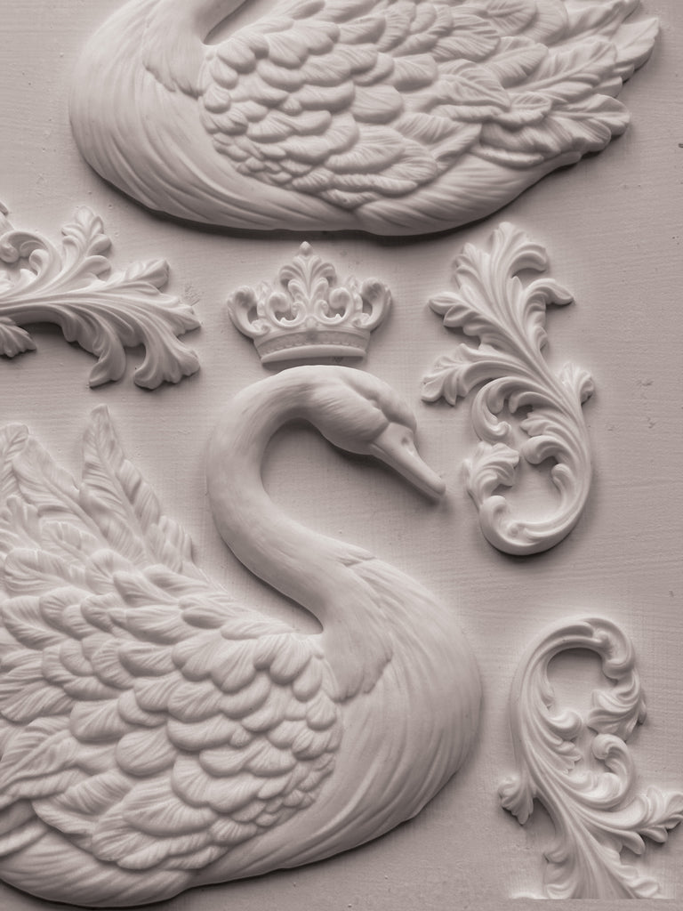 Swans IOD Decor Mould - DEJA VU BOUTIK