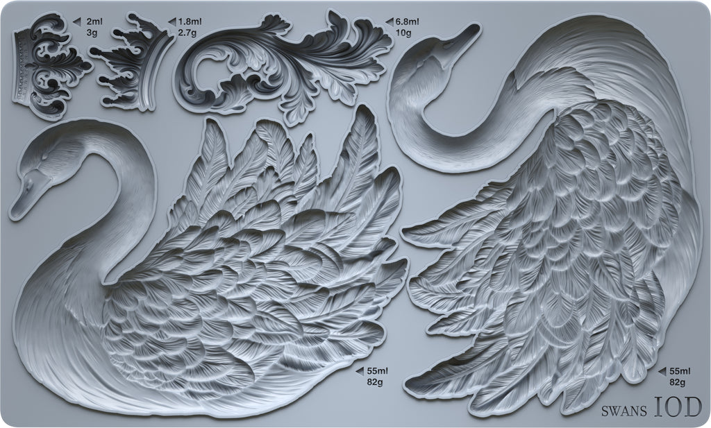 Swans IOD Decor Mould - DEJA VU BOUTIK