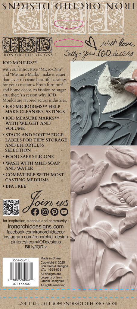 Tulips IOD Decor Mould - DEJA VU BOUTIK