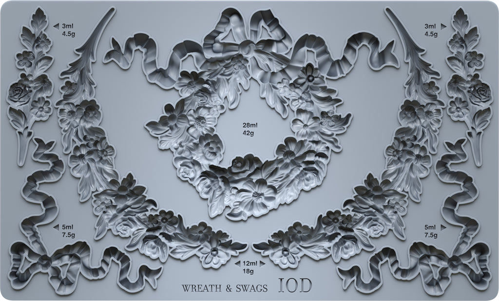 Wreath & Swags IOD Decor Mould - DEJA VU BOUTIK