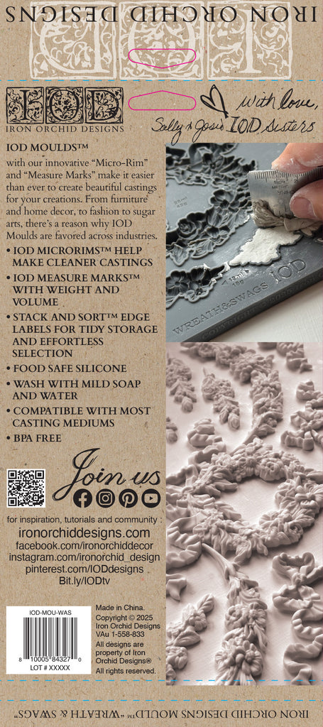 Wreath & Swags IOD Decor Mould - DEJA VU BOUTIK