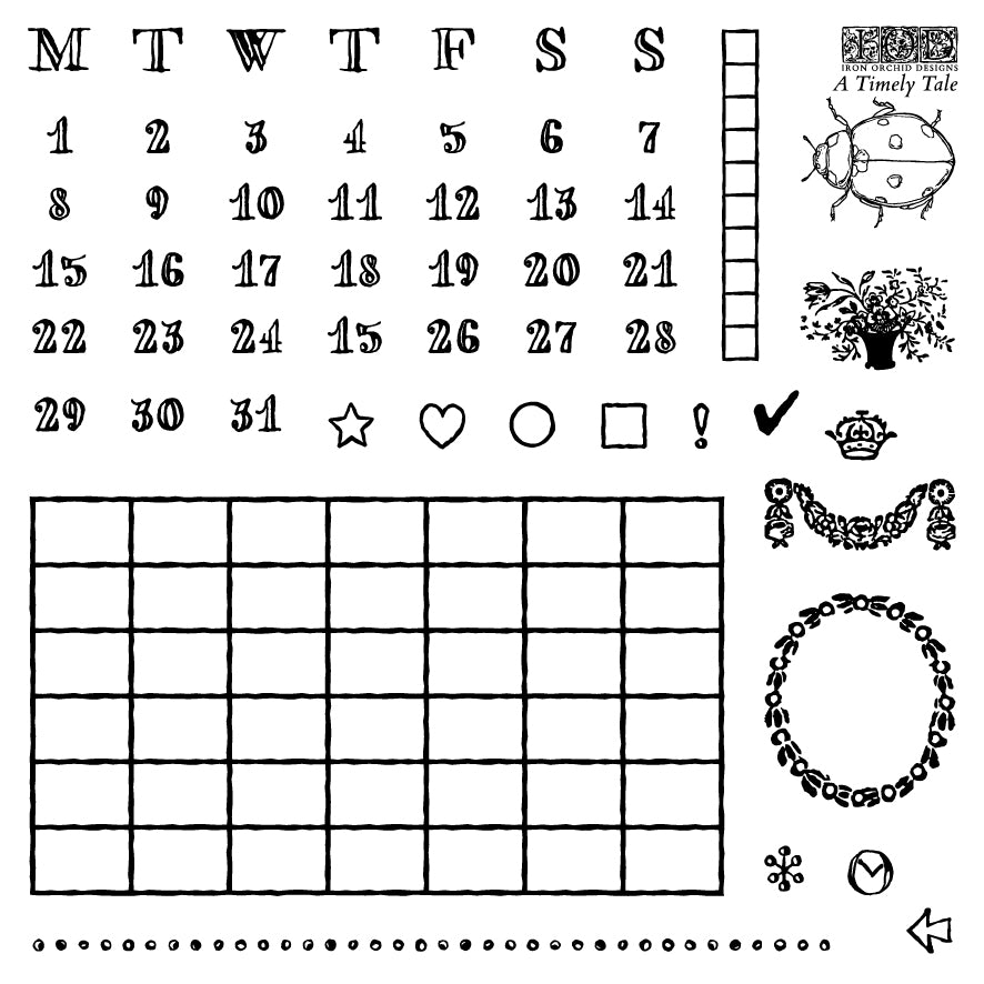 A Timely Tale IOD Decor Stamp