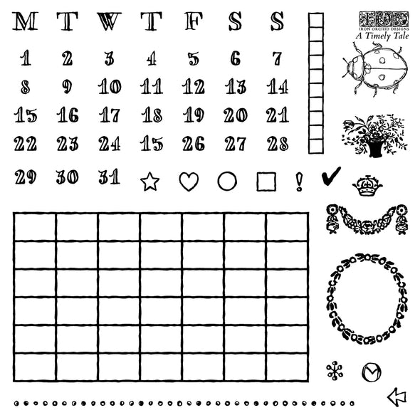 A Timely Tale IOD Decor Stamp