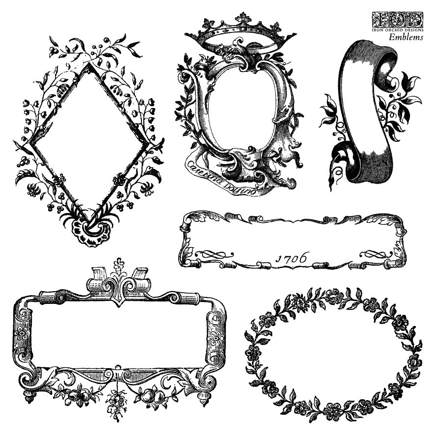 Emblems IOD Decor Stamp - DEJA VU BOUTIK