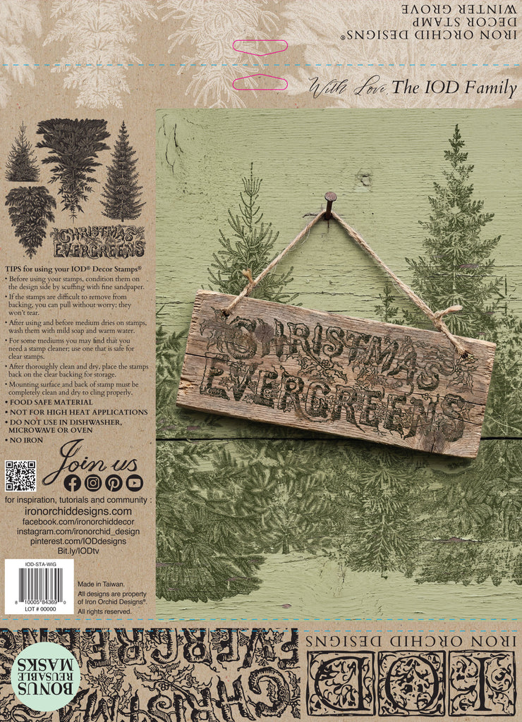 Winter Grove IOD Decor Stamp (Limited Edition)