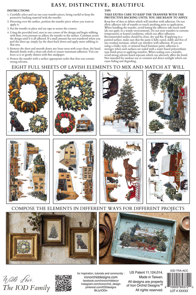 A Cotswold Christmas IOD Decor Transfer (Limited Edition)