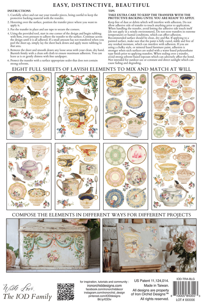 The Belgravia IOD Decor Transfer - DEJA VU BOUTIK