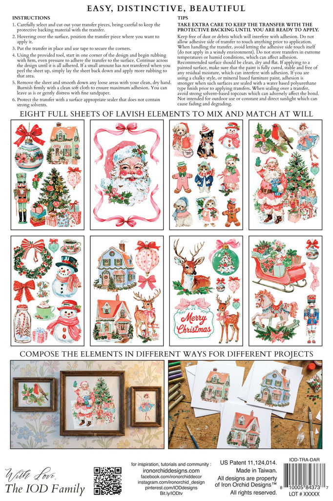 Darling Holiday IOD Decor Transfer (Limited Edition)