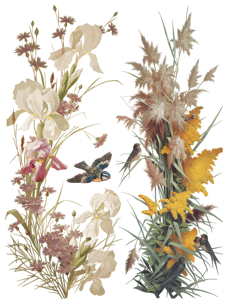 Flowers by the Poets IOD Decor Transfer - DEJA VU BOUTIK