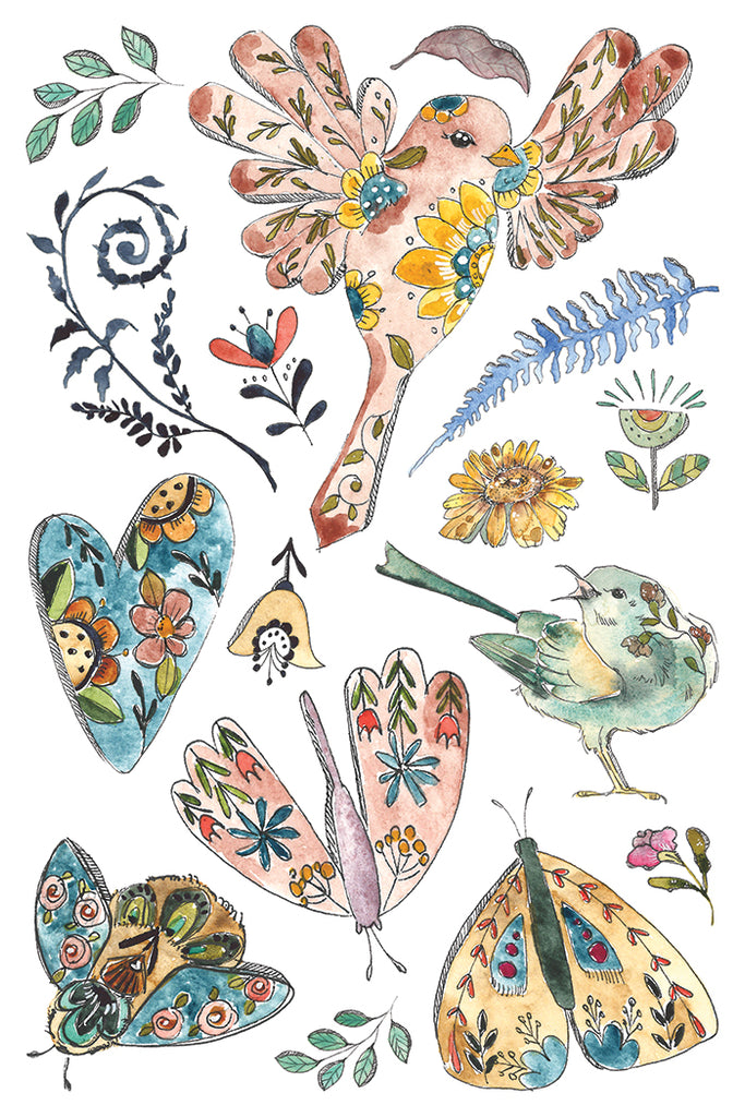 Fern Fables IOD Decor Transfer - DEJA VU BOUTIK