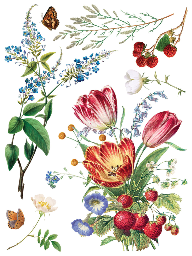Marche des Fleurs IOD Decor Transfer - DEJA VU BOUTIK