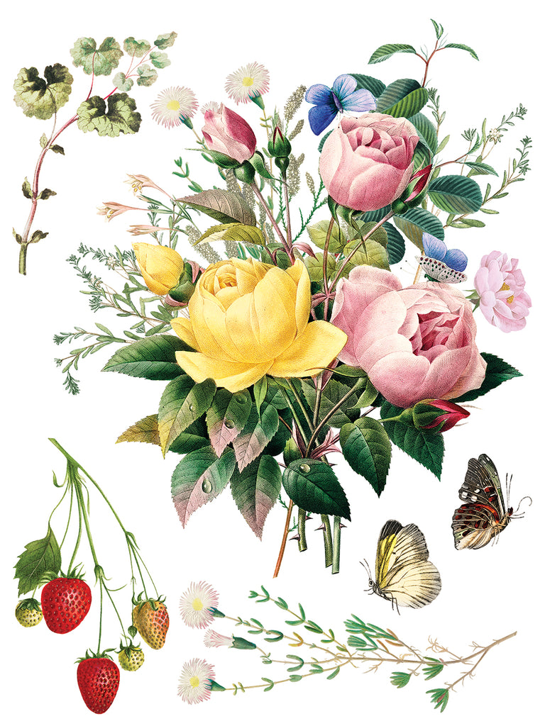 Marche des Fleurs IOD Decor Transfer - DEJA VU BOUTIK
