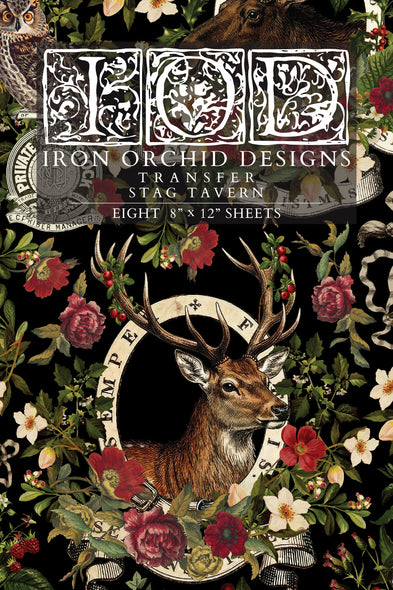 Stag Tavern IOD Decor Transfer (Limited Edition)