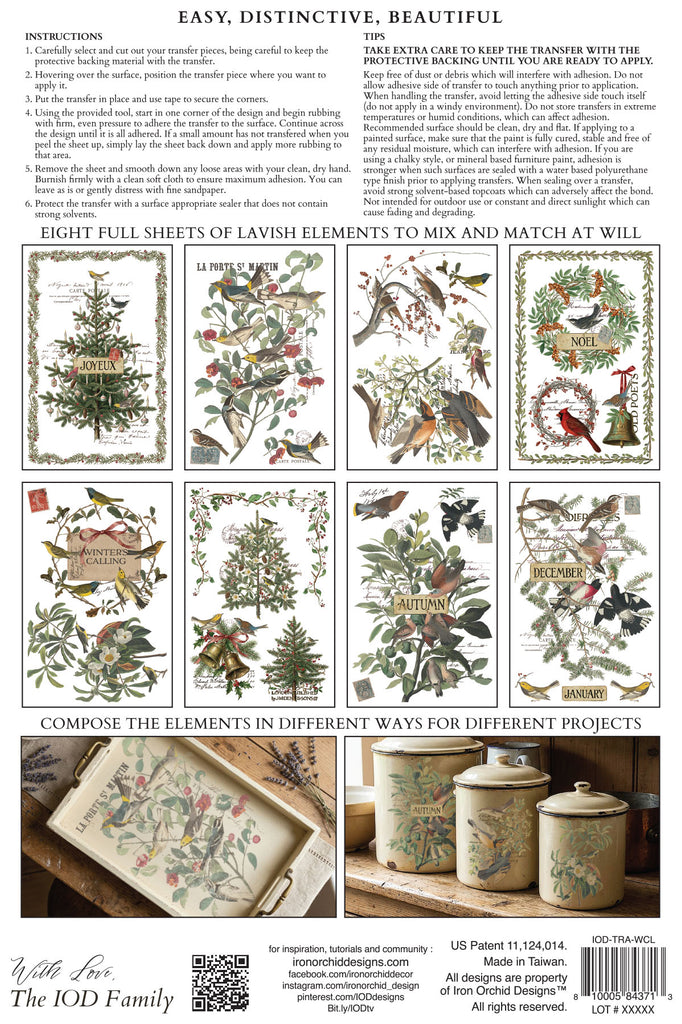 Winter's Calling IOD Decor Transfer