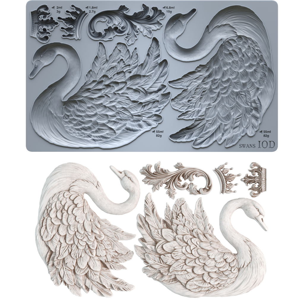 Swans IOD Decor Mould - DEJA VU BOUTIK